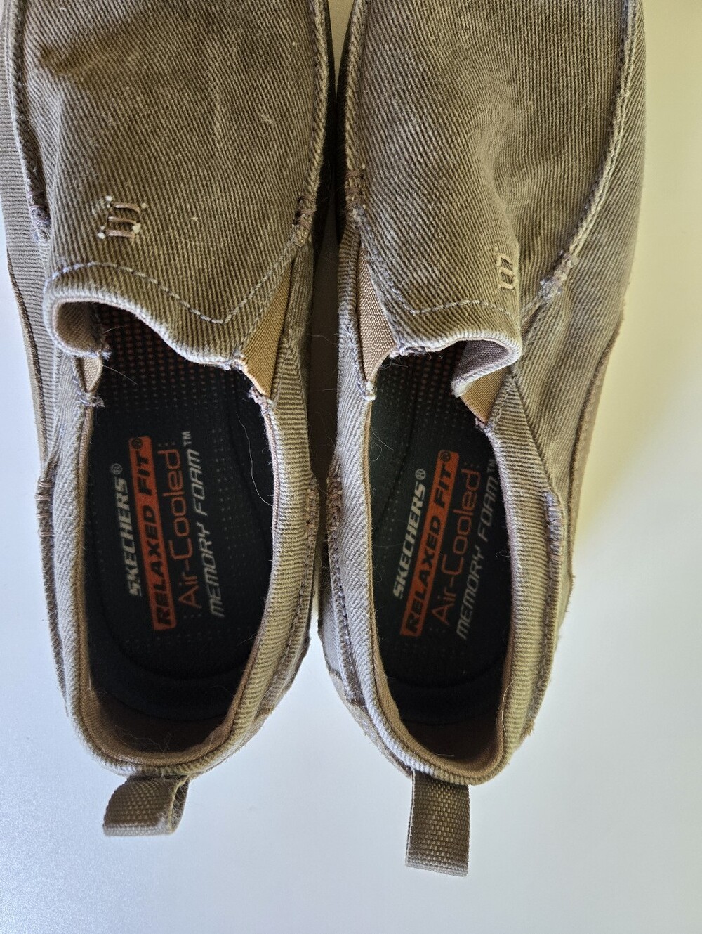 Skechers Men's Slip-On Loafers in Taupe Gray - Picture 2 of 2